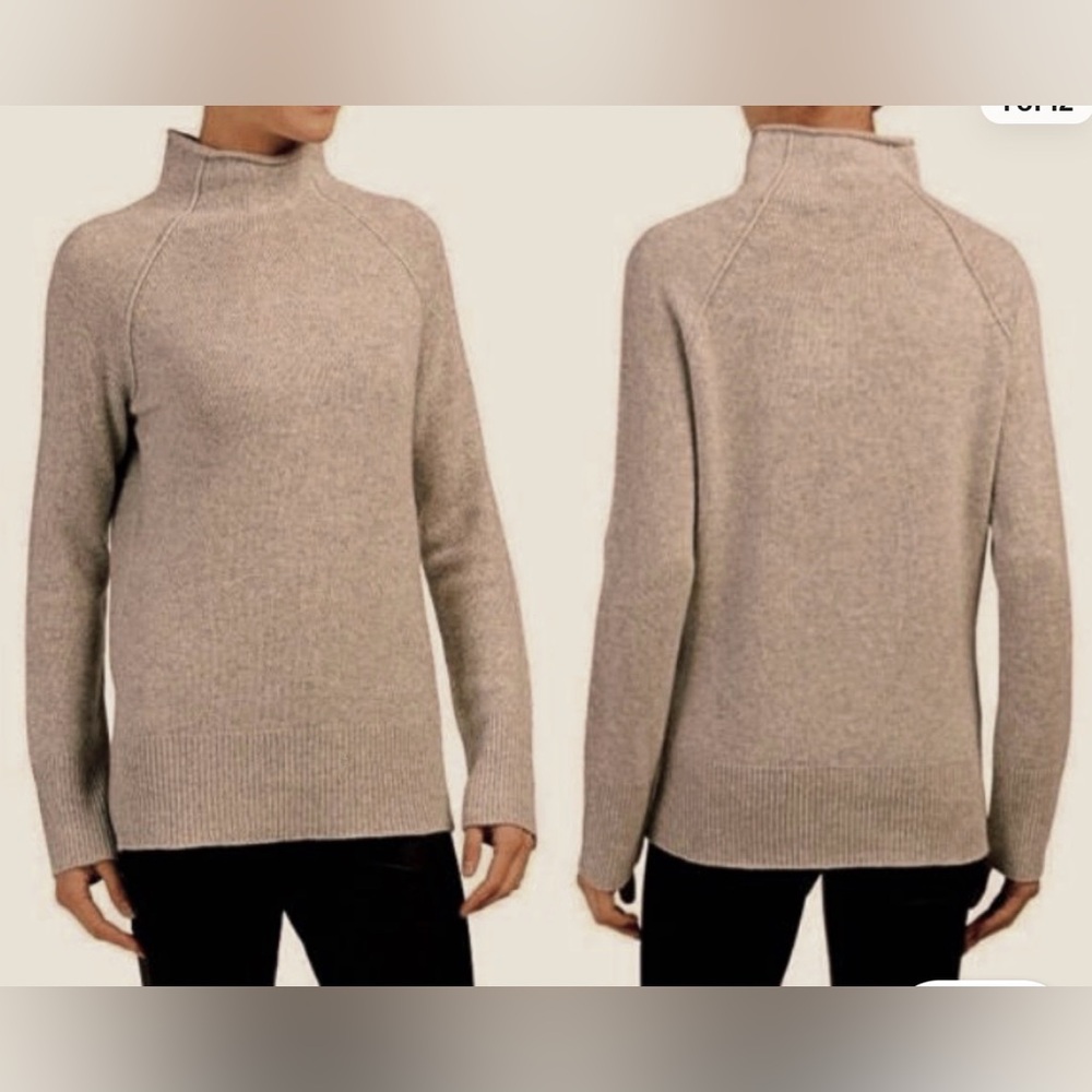 Theory Karinella O 100% Cashmere Mockneck Sweater